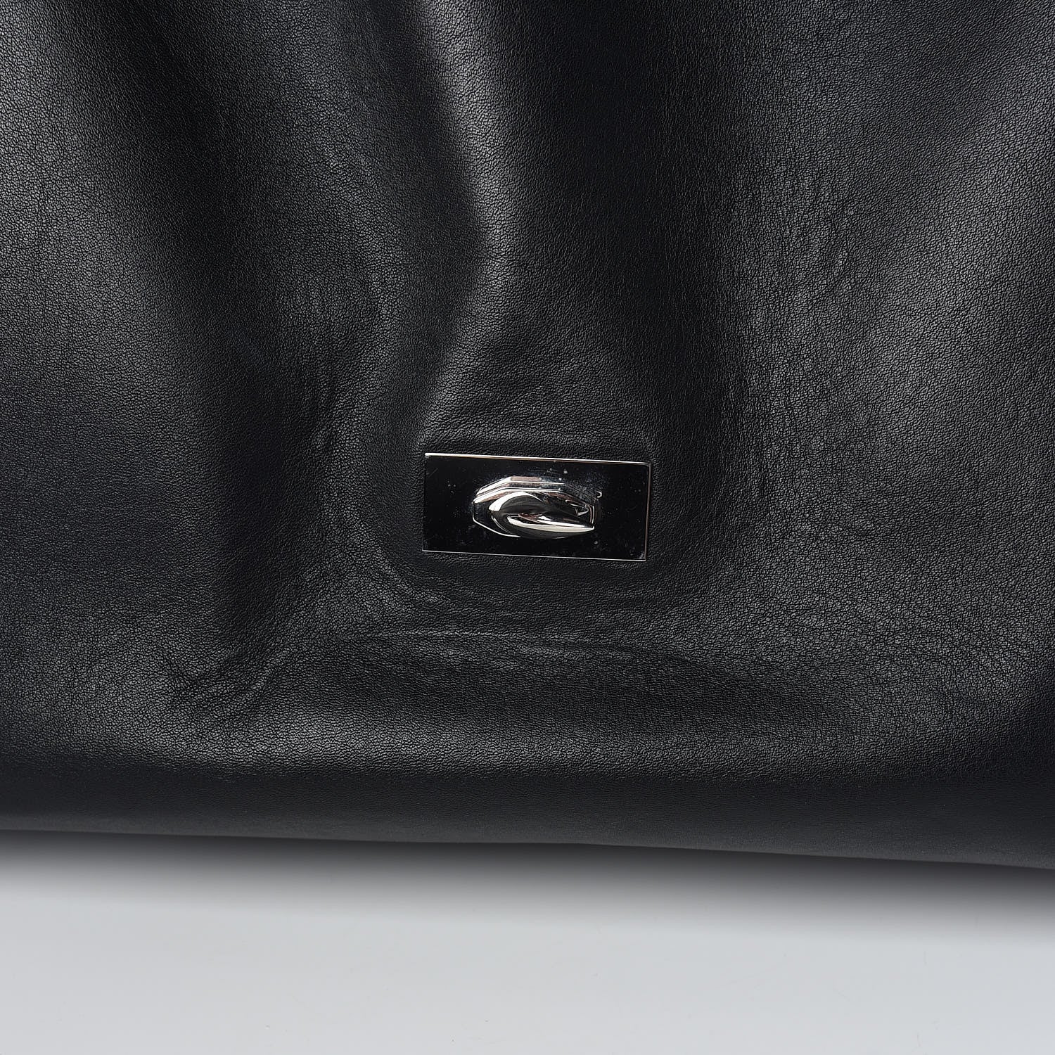 Givenchy Grained Calfskin Studded Medium Shark Lock Satchel Black 10 of 15