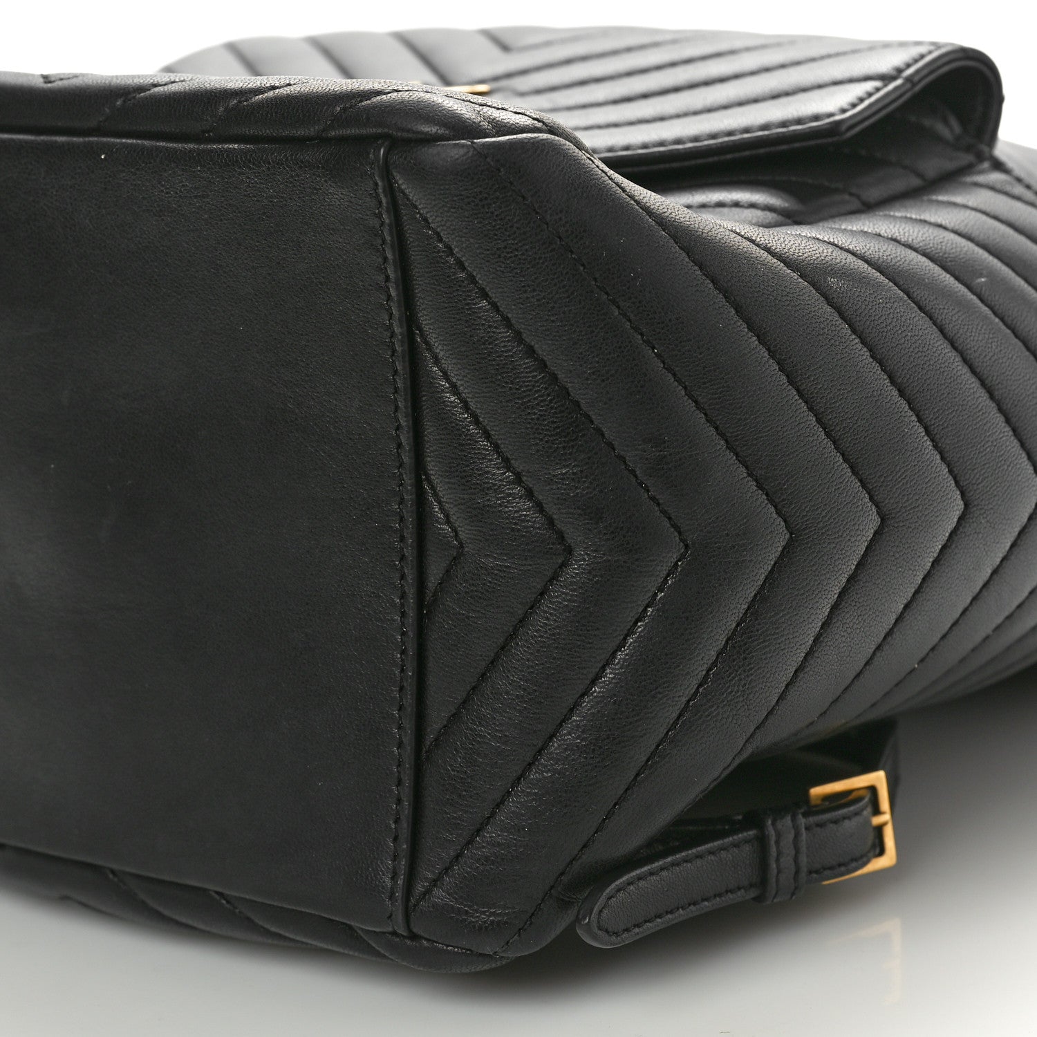 Saint Laurent Lambskin Matelasse Monogram Joe Backpack Black 10 of 11