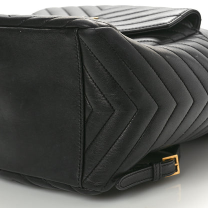 Saint Laurent Lambskin Matelasse Monogram Joe Backpack Black 10 of 11