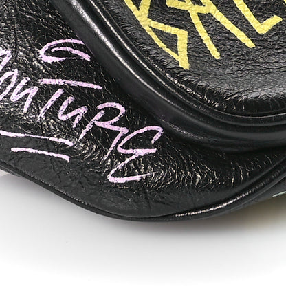 Balenciaga Agneau Arena Graffiti All Over Explorer Belt Bag Black Multicolor 9 of 11