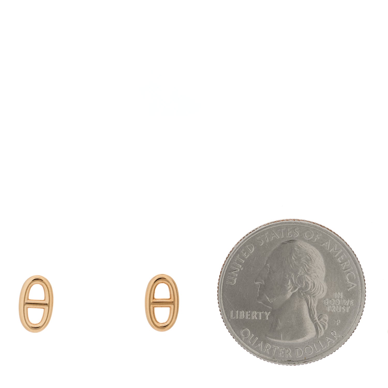 Hermes 18K Rose Gold TPM Farandole Stud Earrings 2 of 4