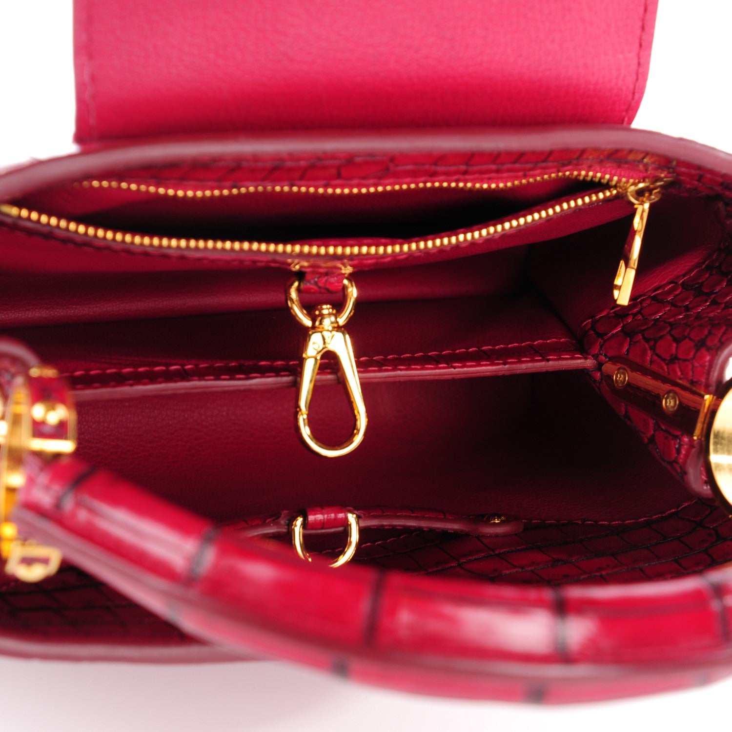 Louis Vuitton Crocodile Capucines BB Grenade 5 of 7