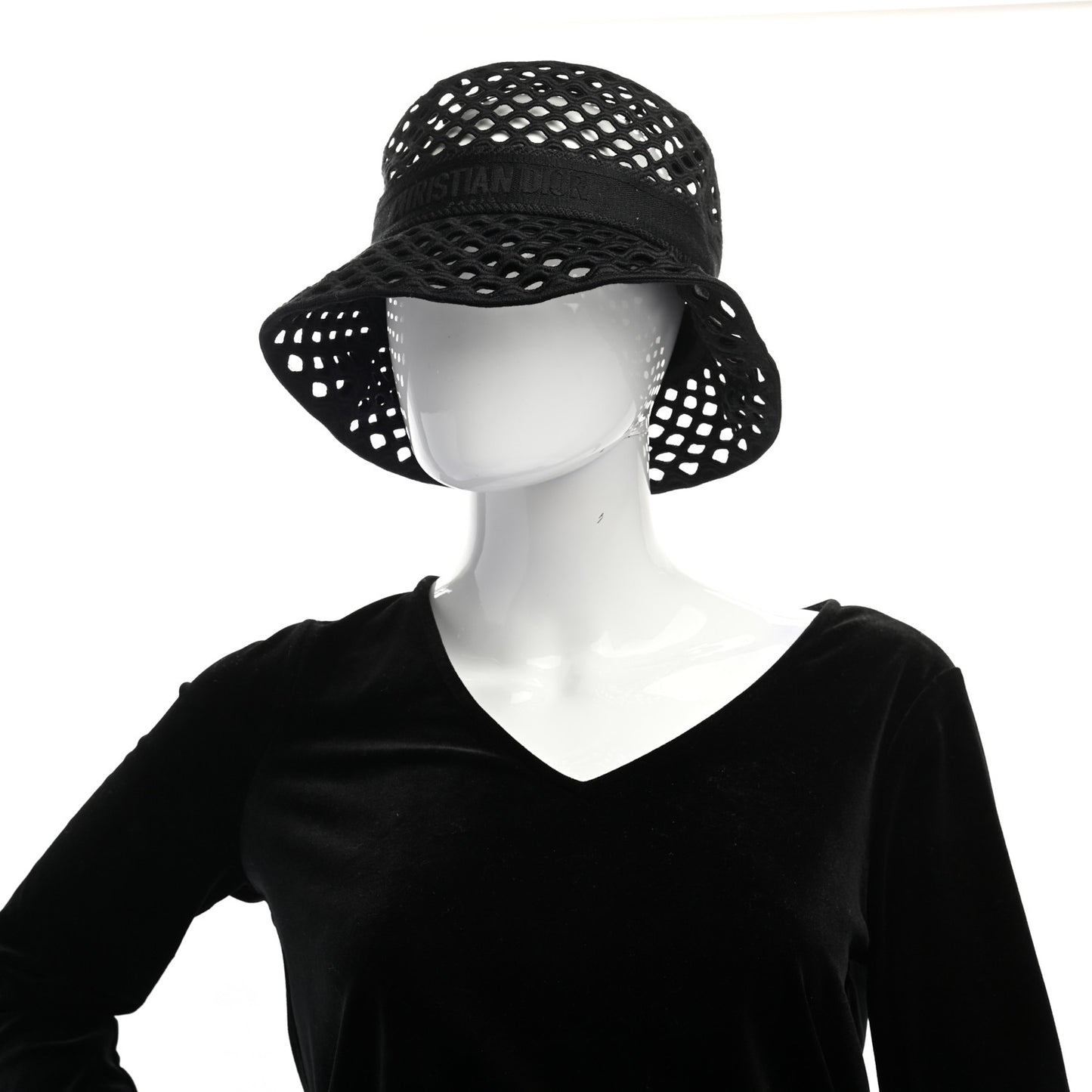 Mesh Small Brim Bucket Hat 57 Black
