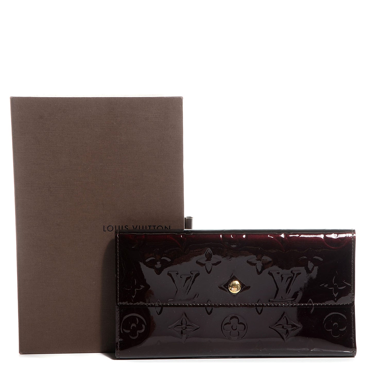 Vernis Porte Tresor International Wallet Amarante