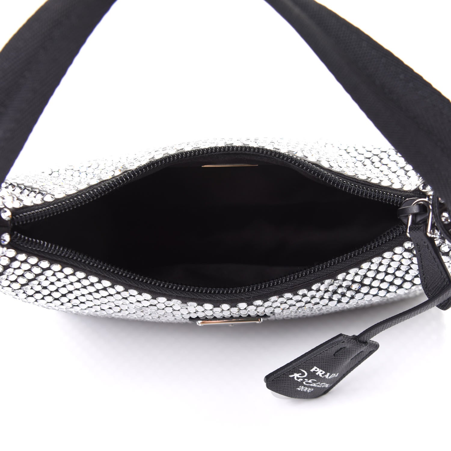 Prada Satin Crystal Mini Re-Edition 2000 Bag Cristal 5 of 12