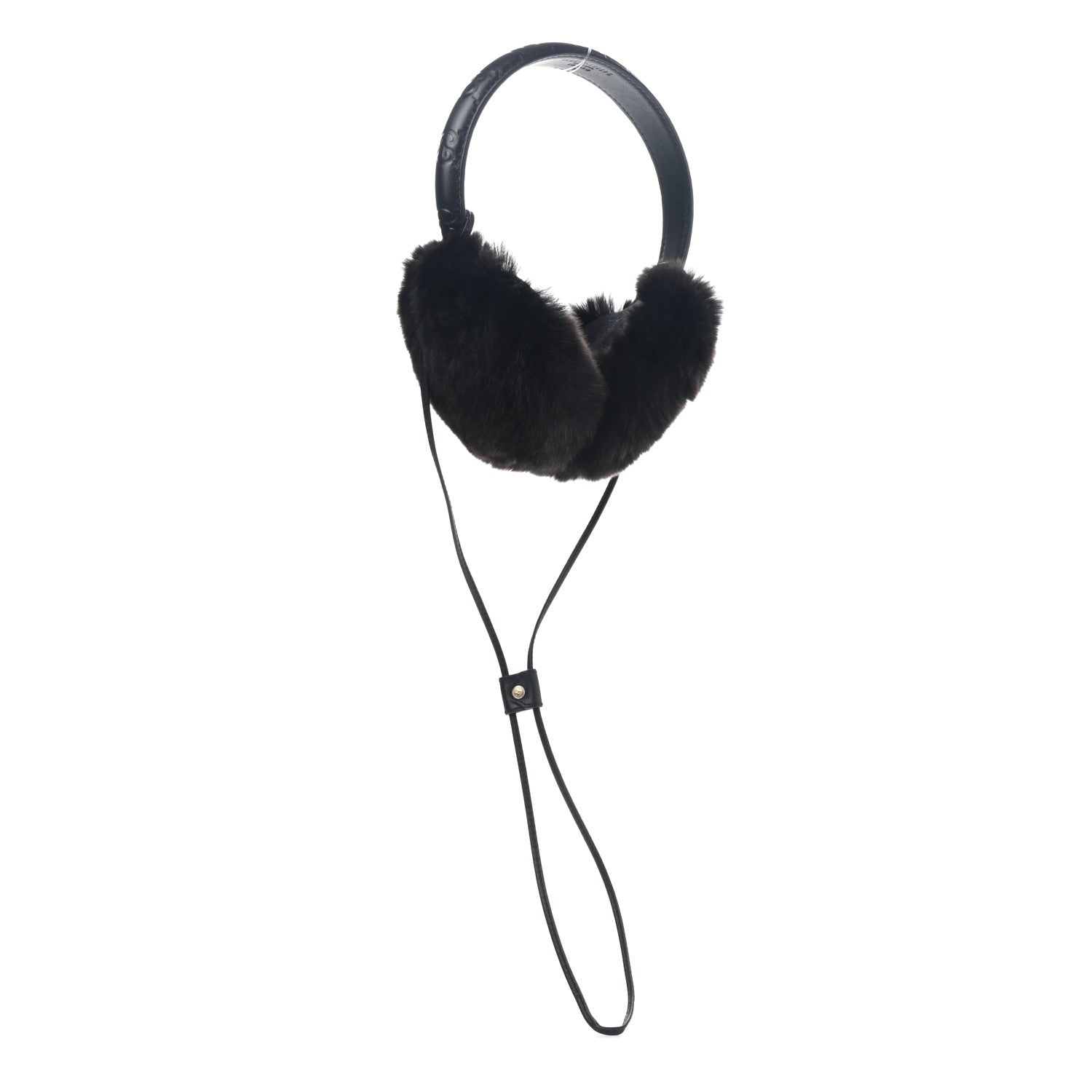 Gucci Guccissima Fur Ear Muffs Black 3 of 4