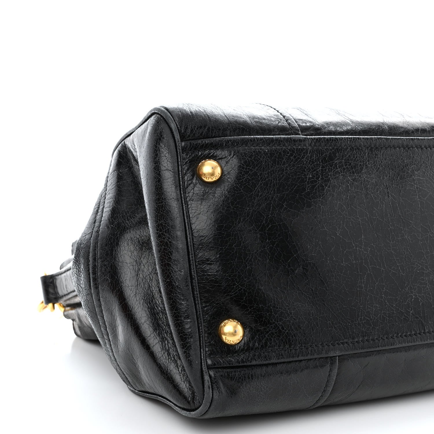 Prada Vitello Shine Shopping Satchel Black 11 of 15