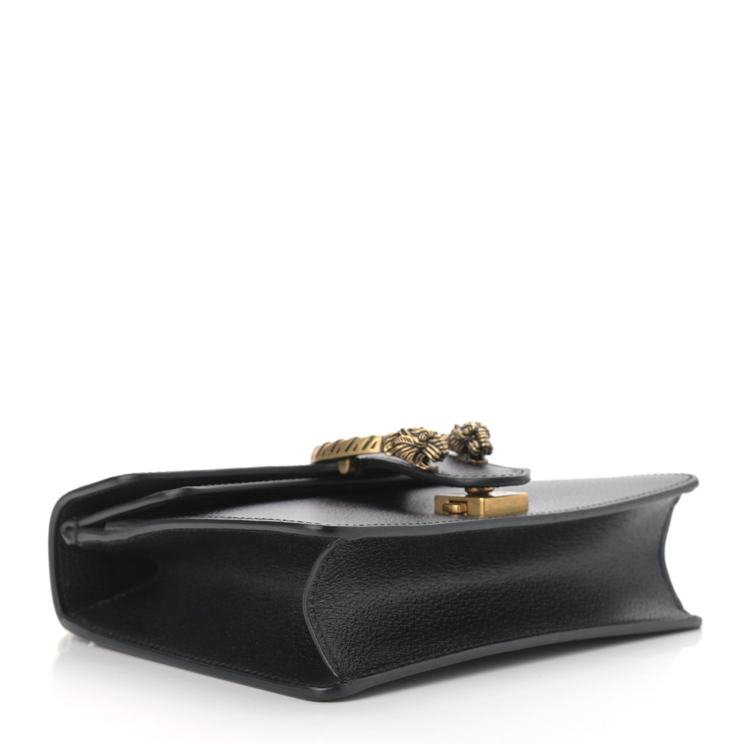 Gucci Calfskin Web Mini Dionysus Shoulder Bag Black 4 of 11
