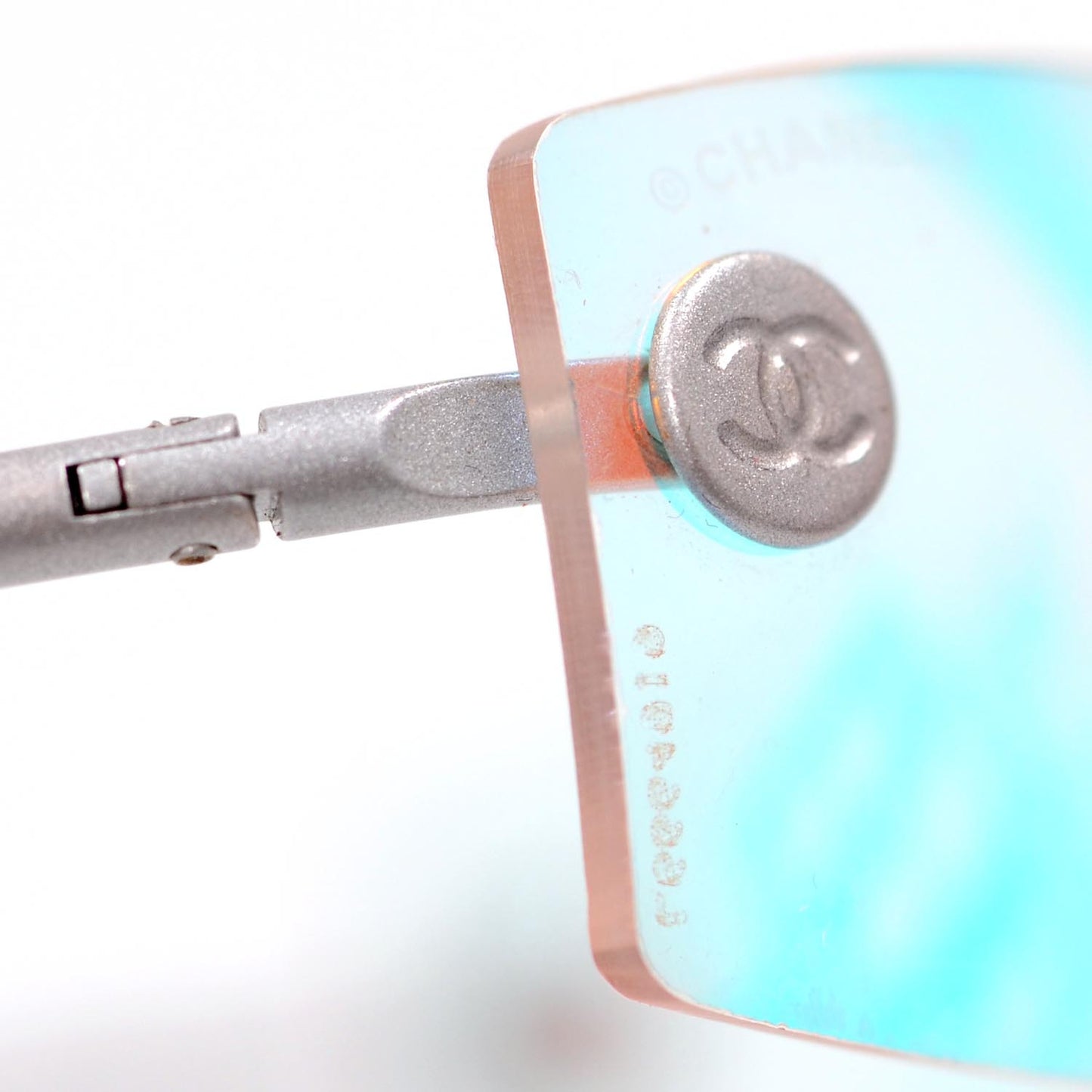 Frameless CC Logo Sunglasses