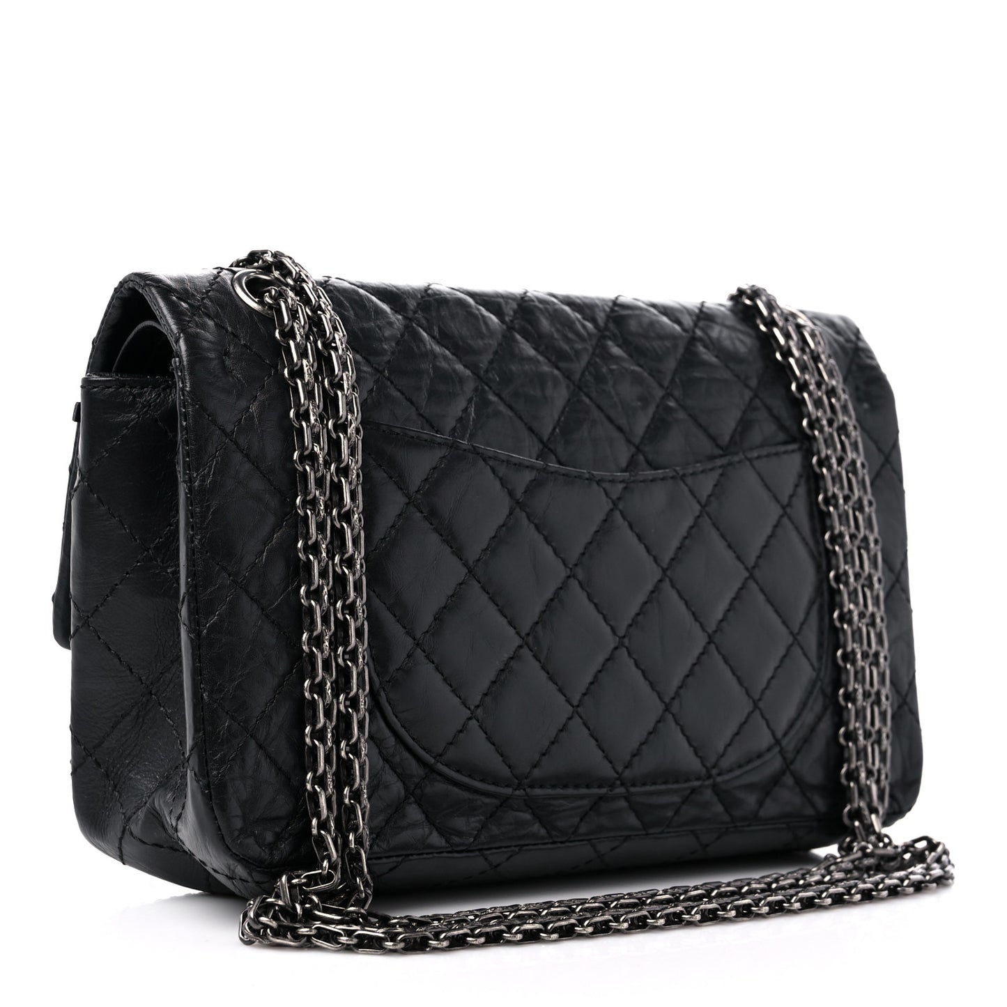 Aged Calfskin Lucky Charms 2.55 Reissue 225 Flap Black
