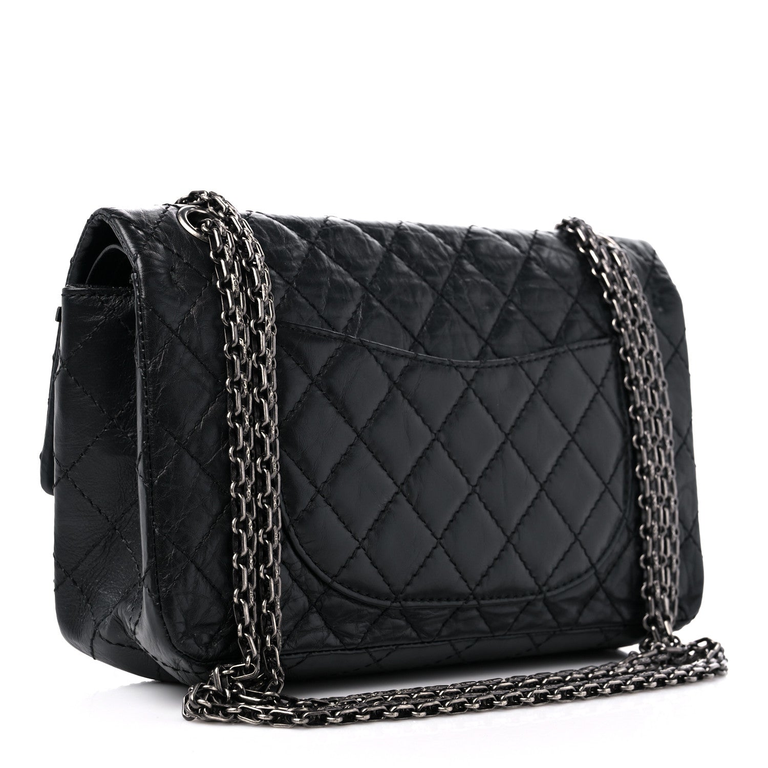 Chanel Aged Calfskin Lucky Charms 2.55 Reissue 225 Flap Black 3 of 11