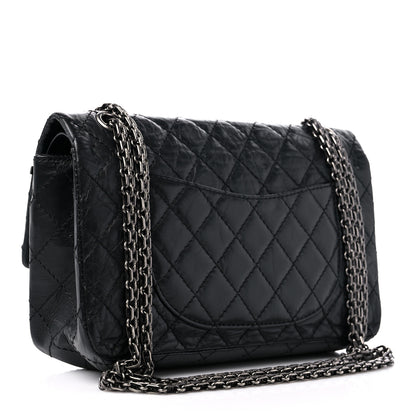 Chanel Aged Calfskin Lucky Charms 2.55 Reissue 225 Flap Black 3 of 11