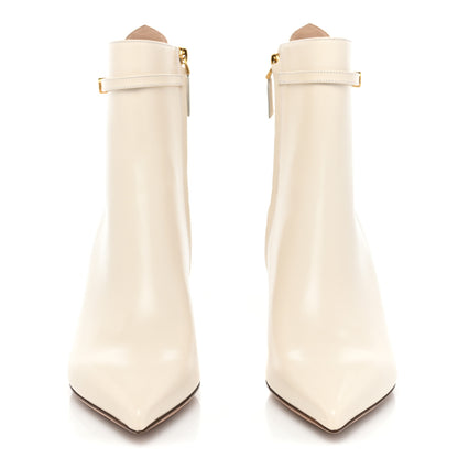 Valentino Garavani Calfskin Tan-Go 70mm Ankle Booties 41 Light Ivory 2 of 11
