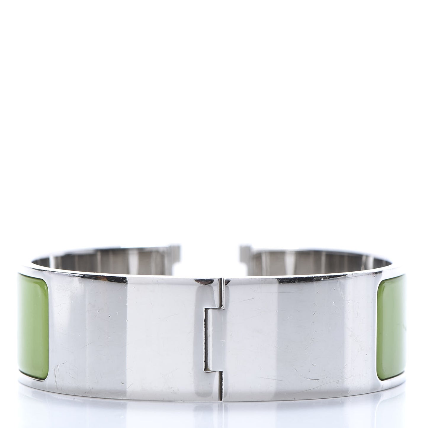 Enamel Wide Clic Clac H Bracelet PM Vert Anis