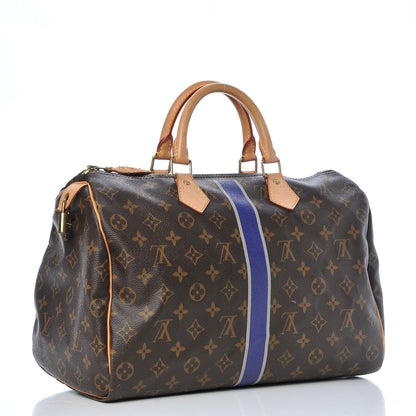Louis Vuitton Monogram My LV Heritage Speedy Bandouliere 35 Violet Gris 2 of 15