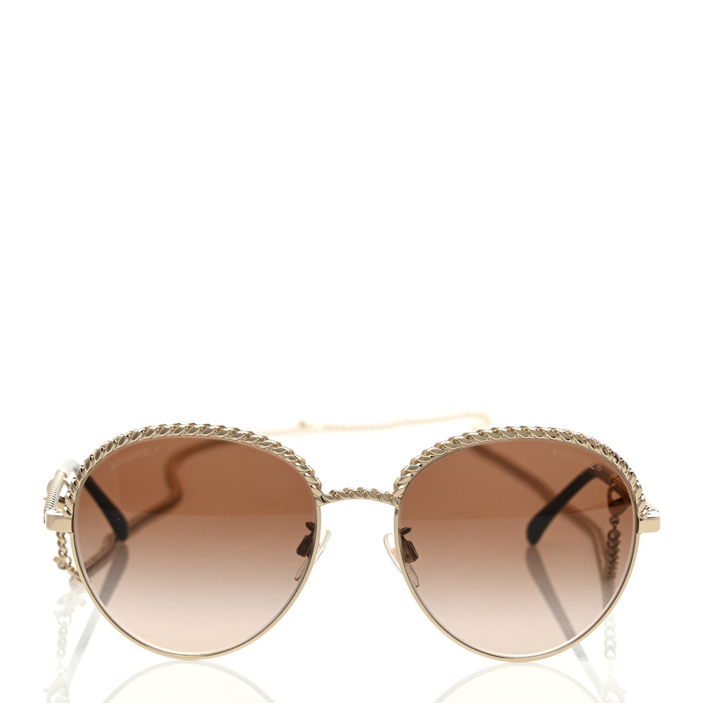 Chain Pantos Sunglasses 4242 Gold Brown