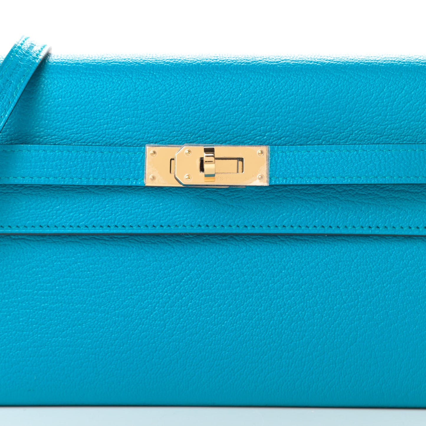 Chevre Mysore Kelly Wallet To Go Bleu Zanzibar