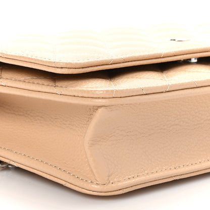 Chanel Caviar Quilted Wallet On Chain WOC Beige 9 of 11