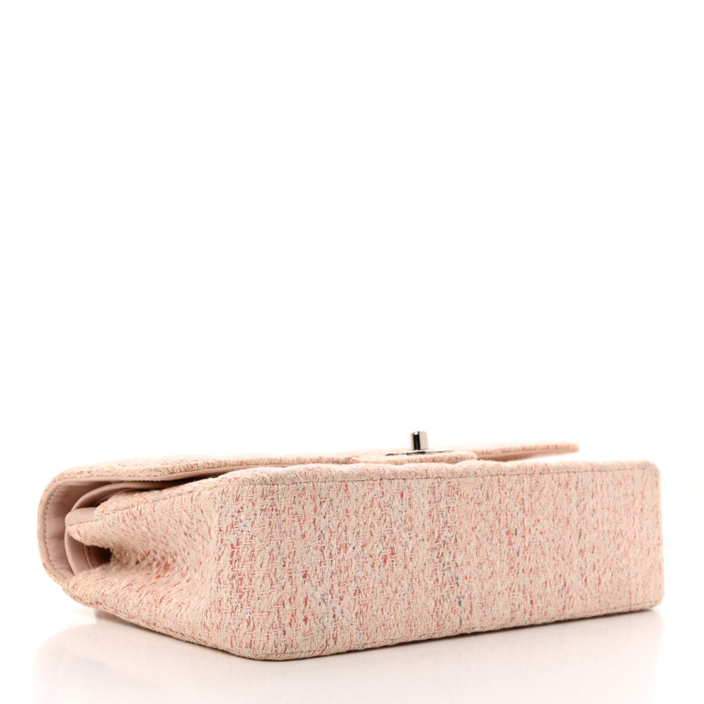 Tweed Medium Double Flap Pink Multicolor
