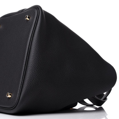 Hermes Taurillon Clemence Picotin Lock 22 MM Black 8 of 8