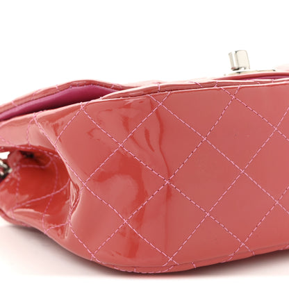 Chanel Patent Quilted Mini Square Flap Pink 9 of 10
