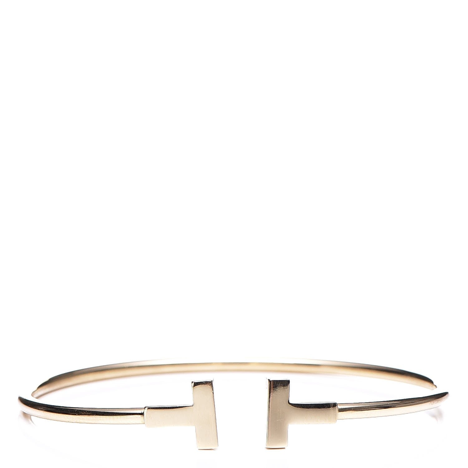 Tiffany 18K Yellow Gold T Wire Bracelet 6 of 11