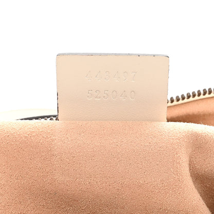 Gucci Calfskin Matelasse Small GG Marmont Shoulder Bag White 7 of 14