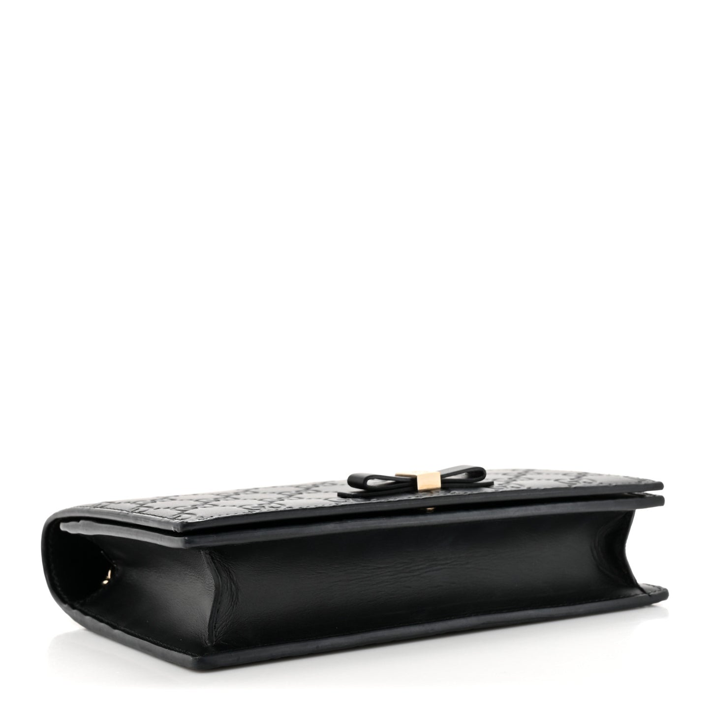 Guccissima Signature Bowy Chain Wallet Black
