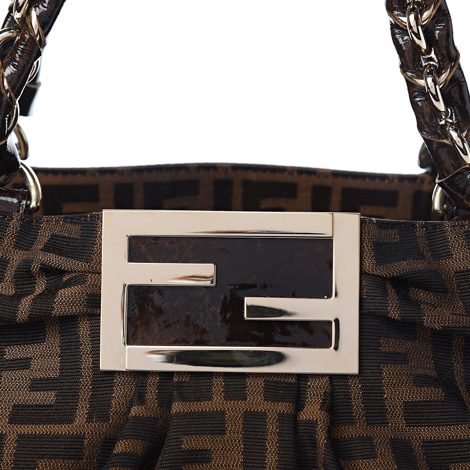 Fendi Zucca Mia Tote Tobacco 10 of 10