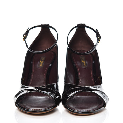 Louis Vuitton Vernis Slingback Heels 39 Amarante 2 of 9
