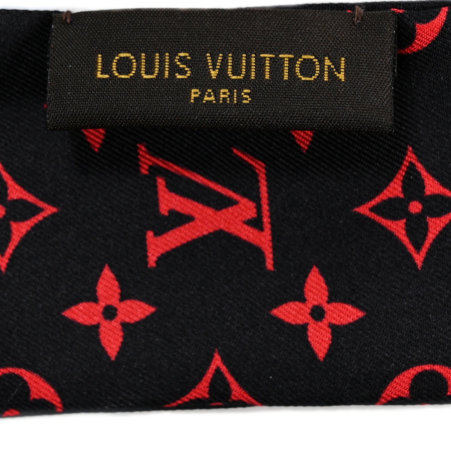 Louis Vuitton Silk Monogram Tribute To Alma BB Bandeau Black 4 of 5