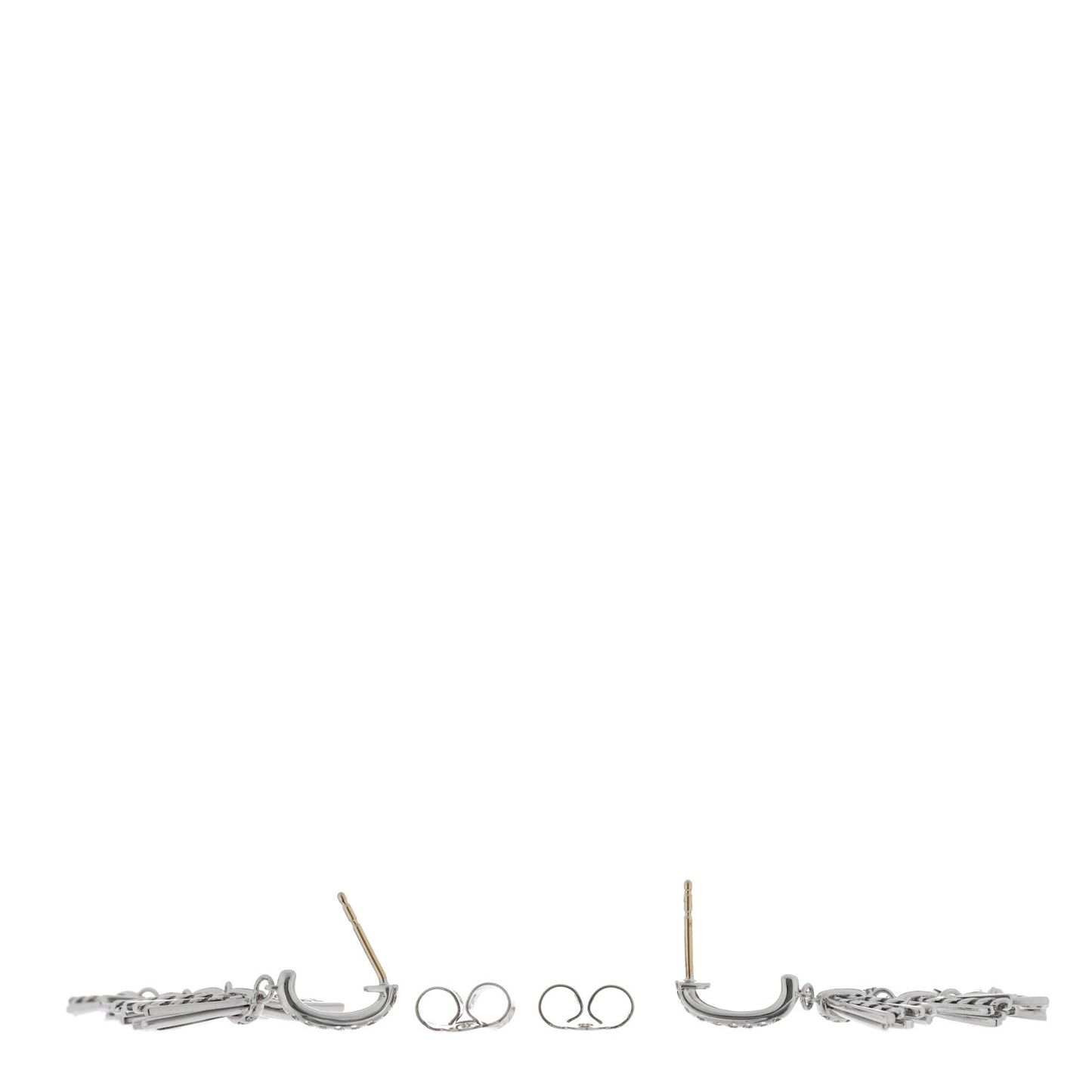 Sterling Silver Diamond Angelika Fringe Earrings