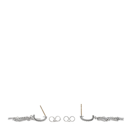 David Yurman Sterling Silver Diamond Angelika Fringe Earrings 3 of 4