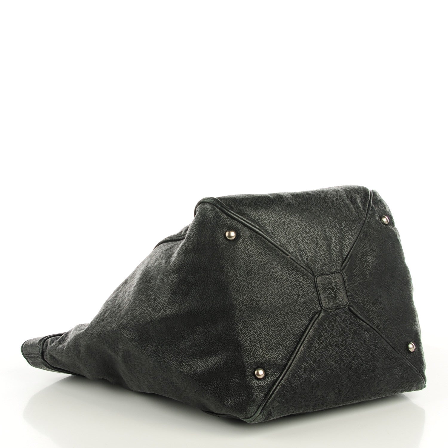 Chanel Distressed Caviar Outdoor Ligne Tote Black 4 of 7