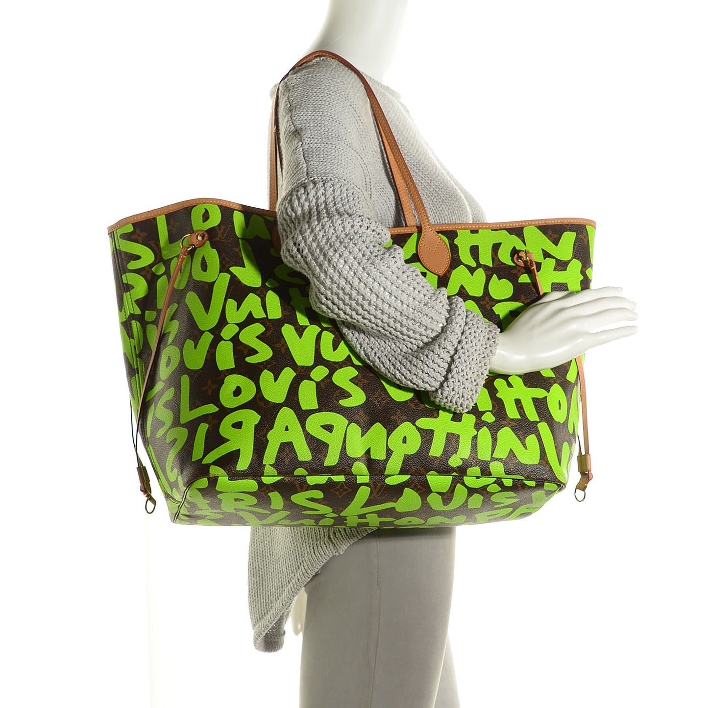 Monogram Graffiti Neverfull GM Green