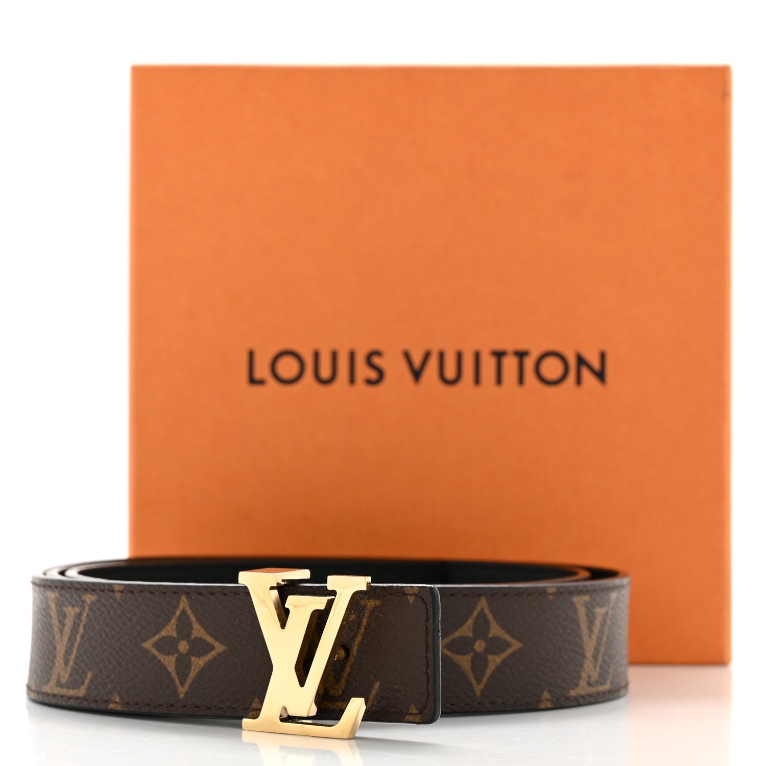 Louis Vuitton Calfskin Monogram 30mm LV Initiales Reversible Belt 100 40 Black 14 of 14