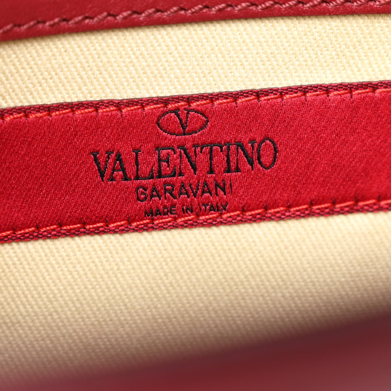 Valentino Garavani Vitello Medium Rockstud Top Handle Shoulder Bag Rubino 7 of 13
