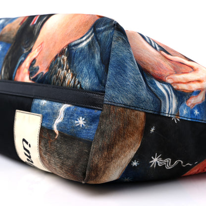 Prada Tessuto Nylon Collage Impossible True Love Printed Tote Blue 8 of 11