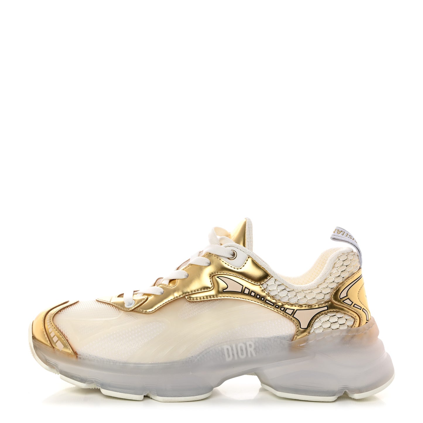 Matte Technical Fabric Mesh Dior Vibe Sneakers 41 White Gold