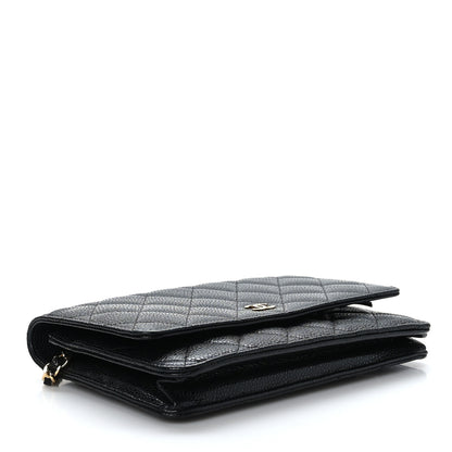 Chanel Caviar Quilted Wallet on Chain WOC Black 4 of 9