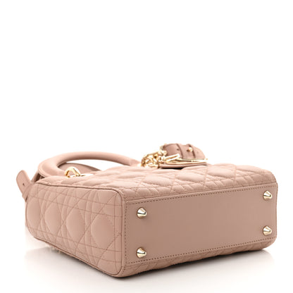 Christian Dior Lambskin Cannage Small My ABCDior Lady Dior Fard 4 of 10