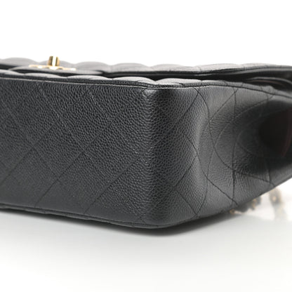 Chanel Caviar Quilted Jumbo Double Flap Black 10 of 15