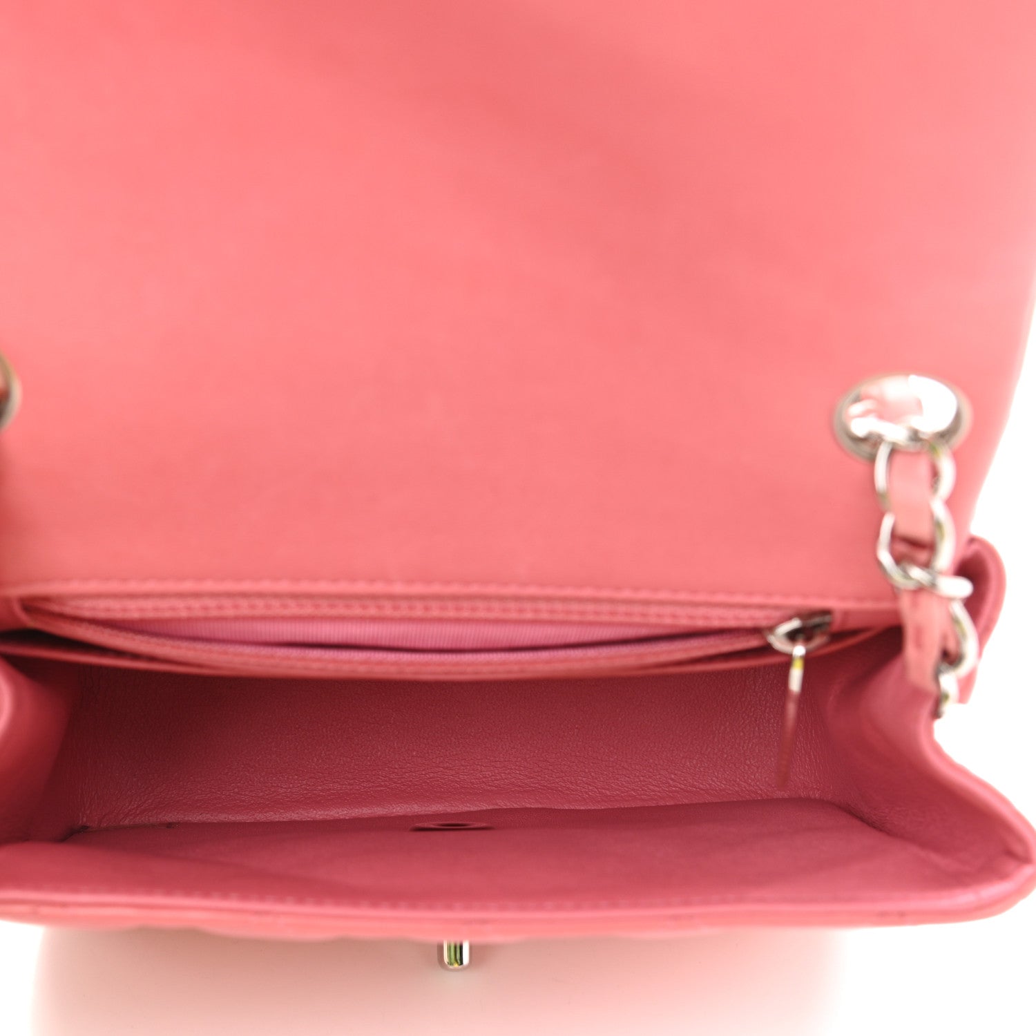 Chanel Lambskin Quilted Mini Square Flap Pink 5 of 10