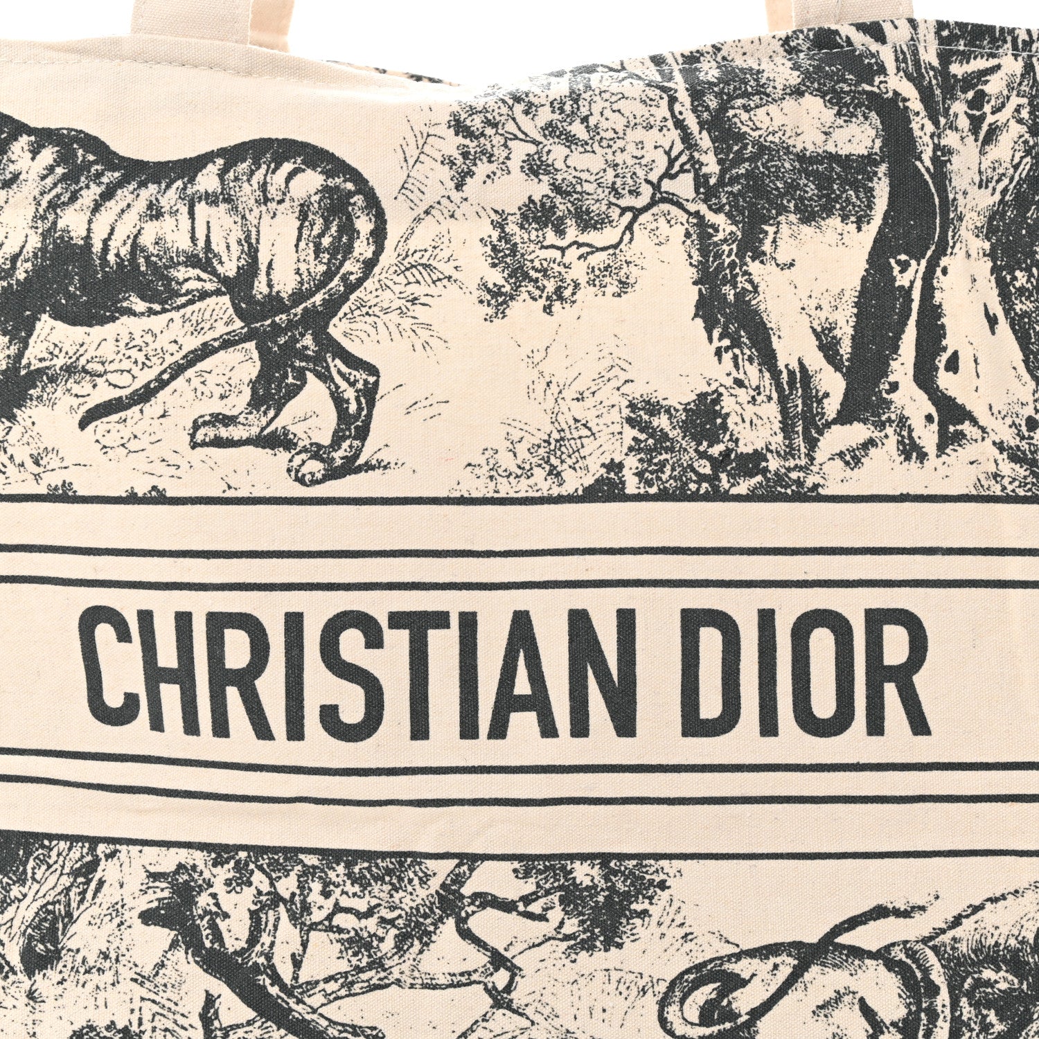 Christian Dior Canvas Dioriviera Tote Grey 6 of 13