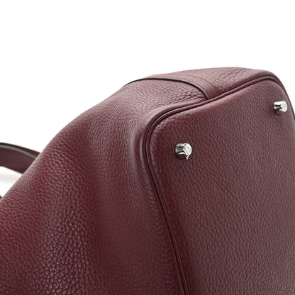 Hermes Taurillon Clemence Picotin Lock 22 MM Bordeaux 9 of 12