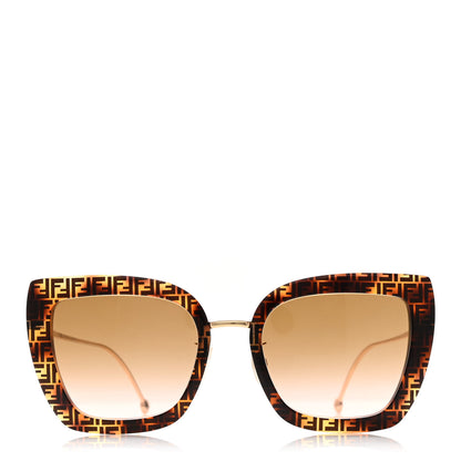 Fendi Acetate Metal F is Fendi FF Square Cat Eye Sunglasses FF 0424/F/S Havana 2 of 5