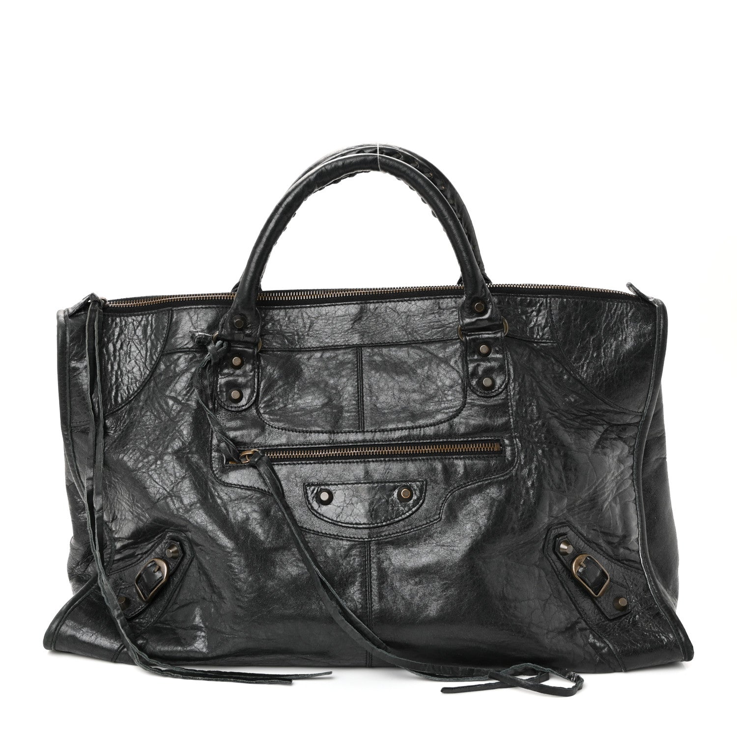 Balenciaga Agneau Classic Hardware Work Anthracite 1 of 19