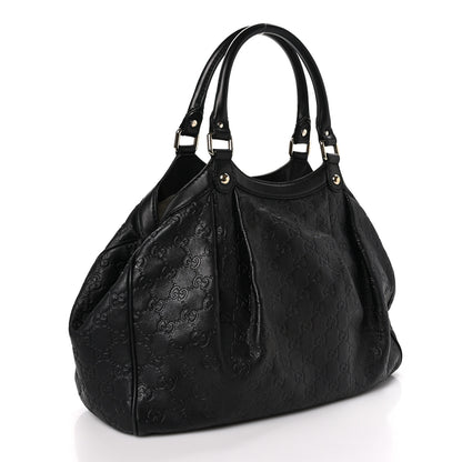Gucci Guccissima Medium Sukey Tote Black 3 of 10