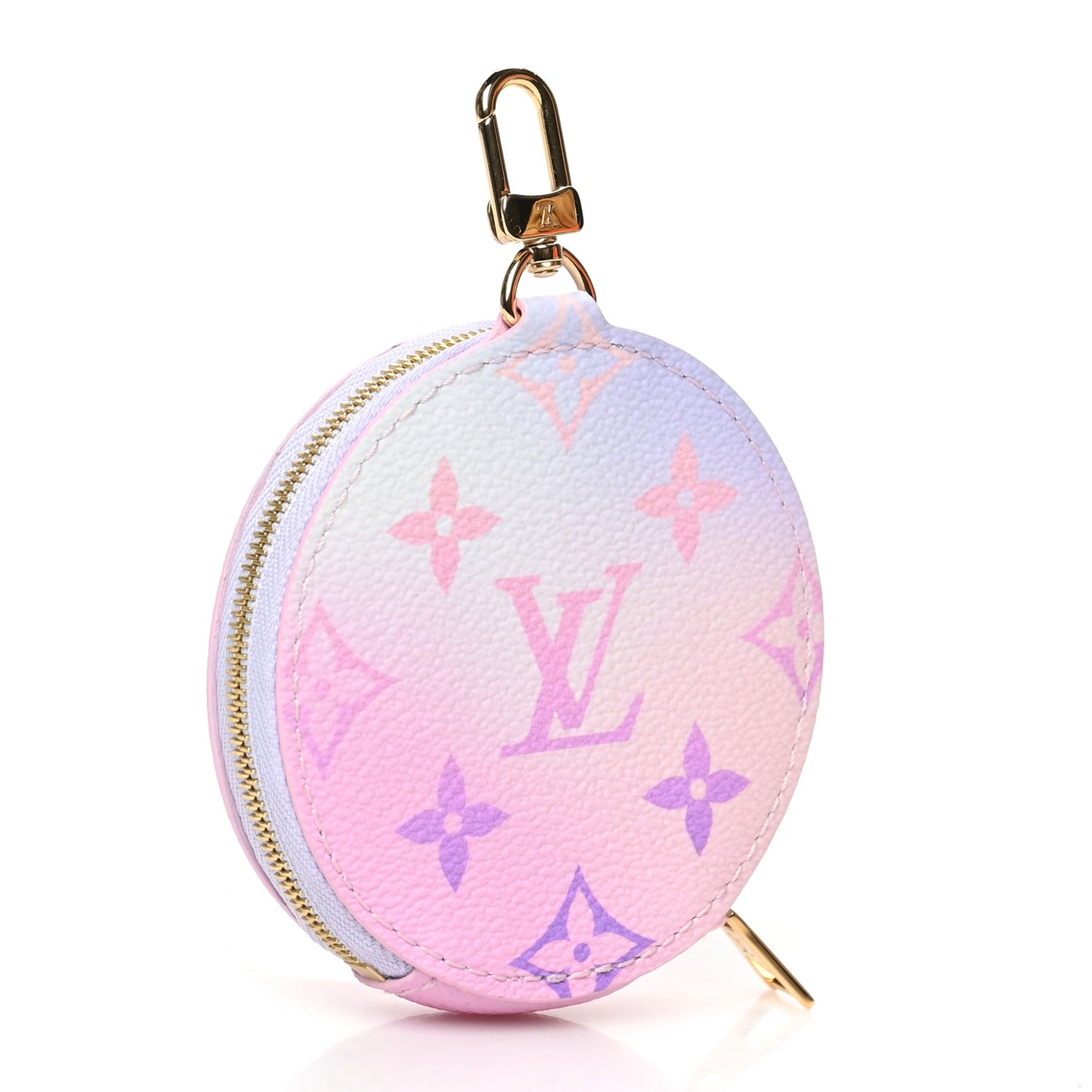 Monogram Spring In The City Papillon BB Round Coin Purse Sunrise Pastel