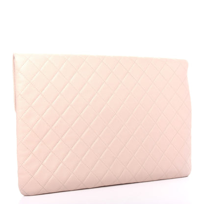 Chanel Caviar Quilted Large Golden Class Pouch Light Pink 3 of 8